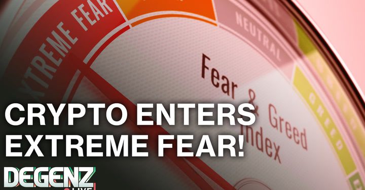 Crypto enters “Extreme Fear”! Crypto Falls 3-8%!