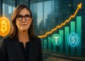 Cathie Wood revises Bitcoin forecast as stablecoins gain ground