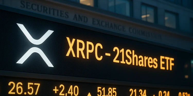 Countdown begins for XRP spot ETF as 21Shares files amended prospectus