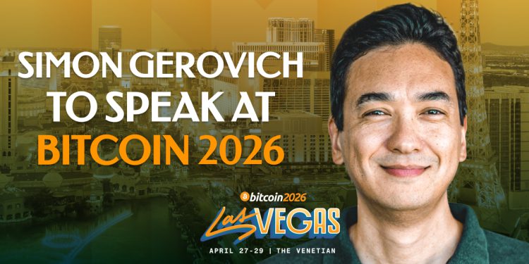 Simon Gerovich Confirmed As A Bitcoin 2026 Speaker