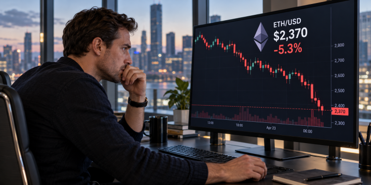 Ethereum dips below $2,400 as hot inflation fuels selling and long liquidations